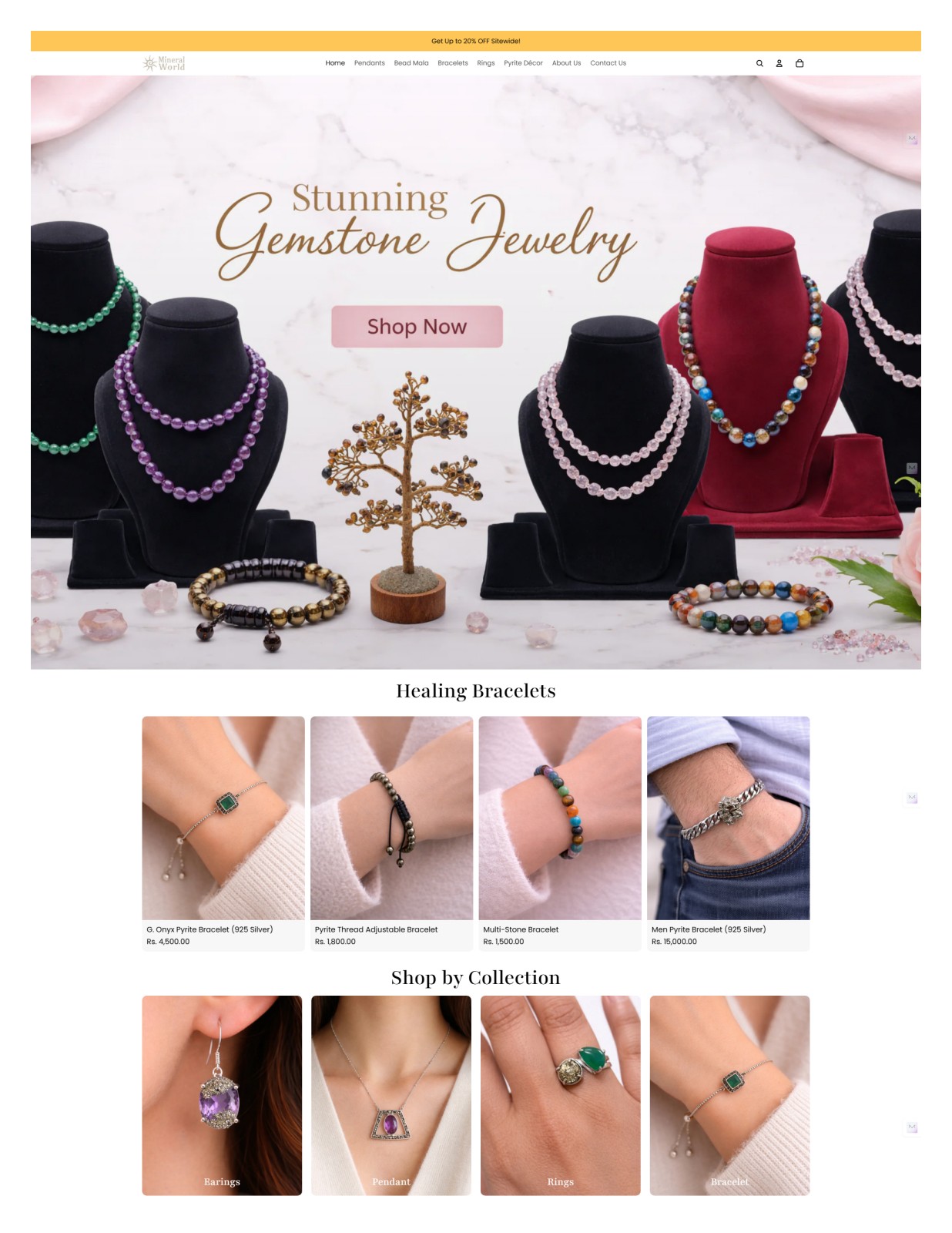 Healing Jewelry – E-Commerce
