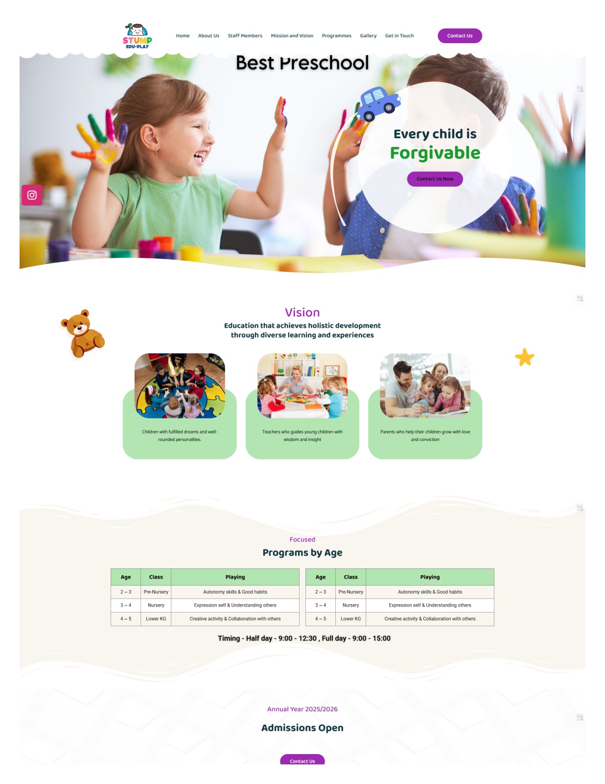 Stump Edu-Play – Best Preschool